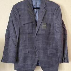 Men's Pronto Uomo Platinum Plaid Blazer